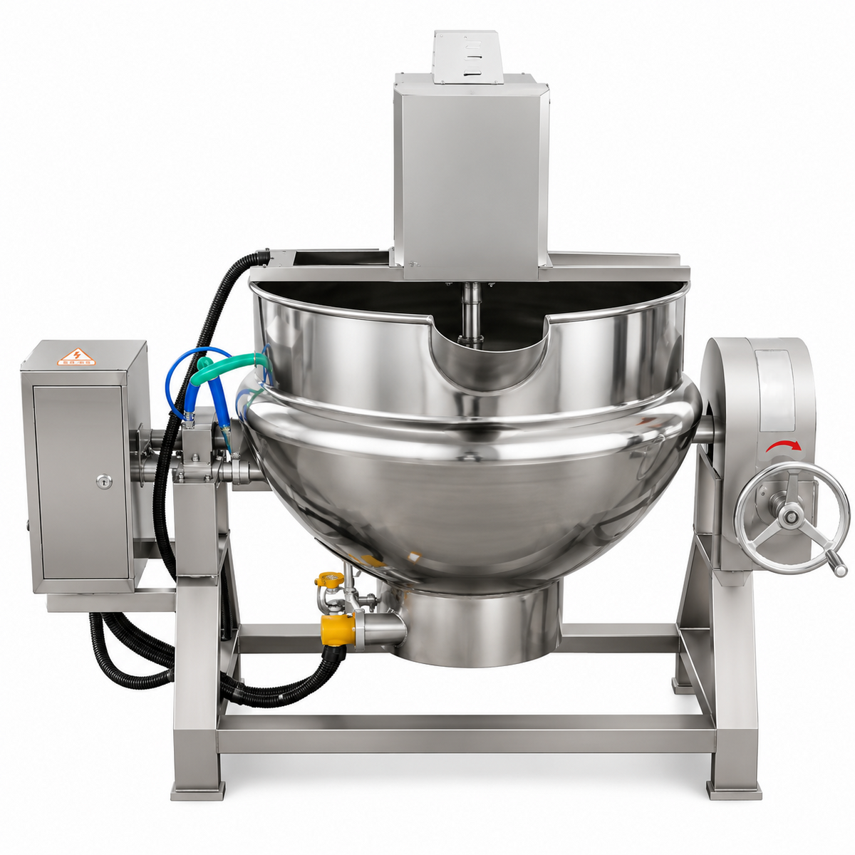 Commercial Electric Jacketed Cooking Mixer | Automatic Tilting Food Kettle