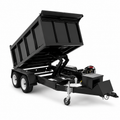 1-Ton Dual-Axle Agricultural Dump Trailer with Electromagnetic Brakes