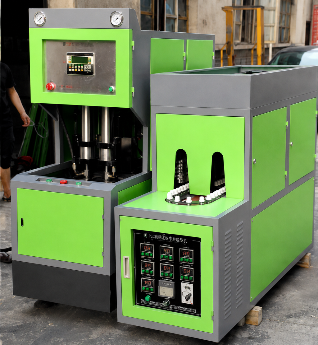 CJH-2L/A 4-Cavity Bottle Blow Moulding Machine with Rotary Infrared Preform Oven