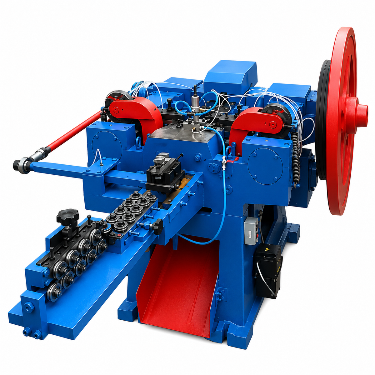 Industrial Automatic Wire Nail Making Machine with Wire Pay-Off Unit | High-Speed Nail Manufacturing Equipment - Image 2