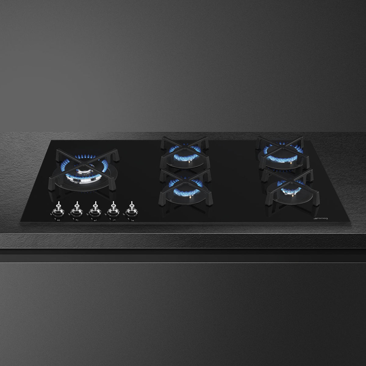 SMEG 90cm Classica Aesthetic Gas Hob PV395LNSA2