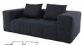 Deep-Cushioned Sofa