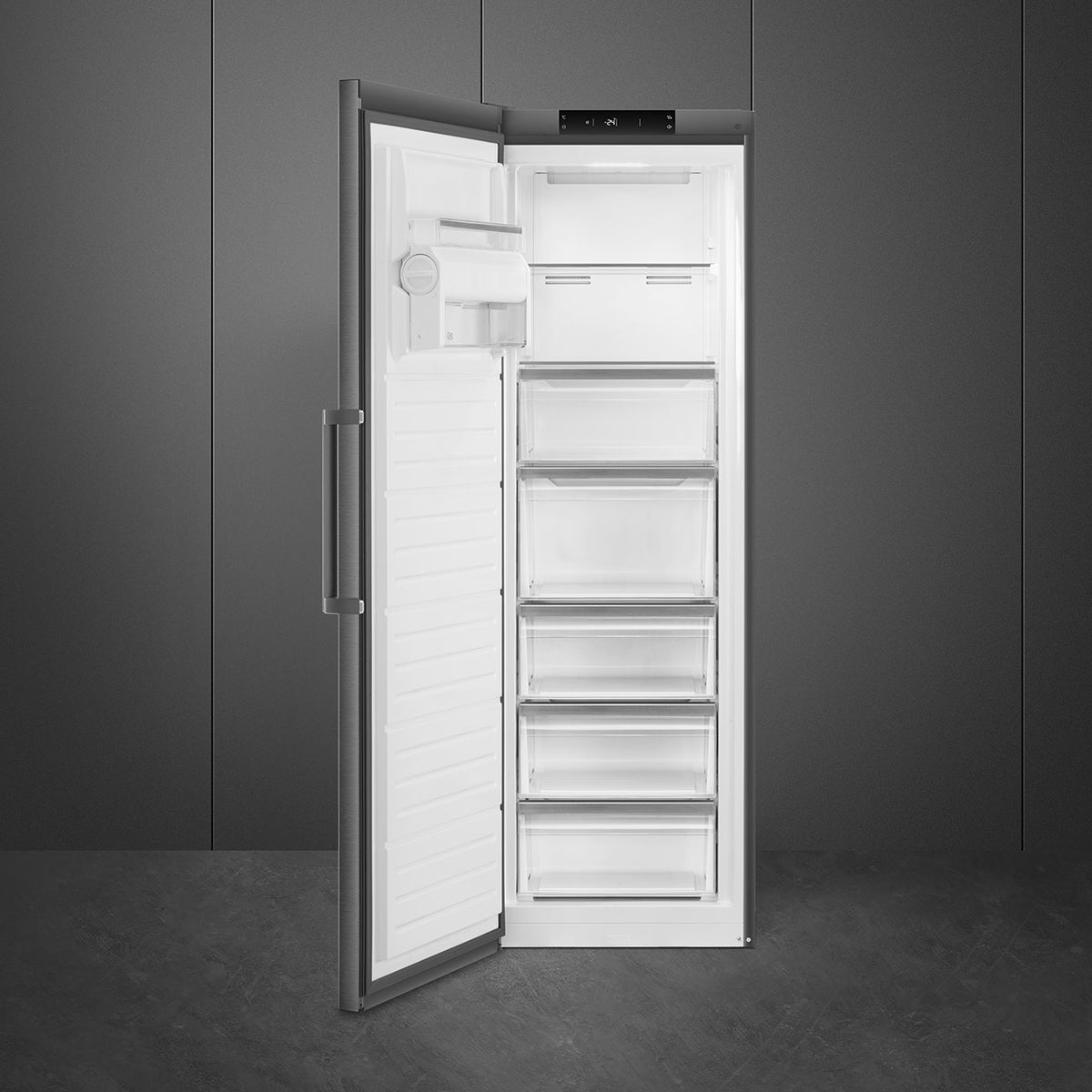 Smeg 60cm Dark Inox Freestanding Freezer – RF28KNZA