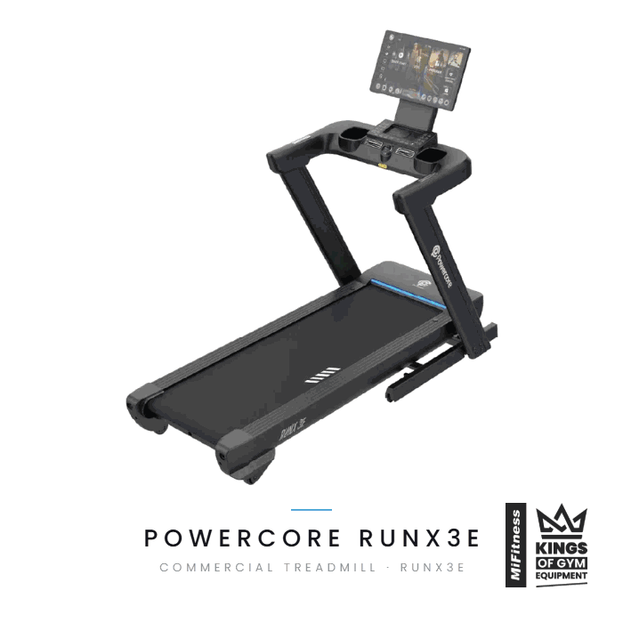 Powercore RunX 3E Treadmill - 4hp Touchscreen 22" (3 Year Warranty) - Image 2