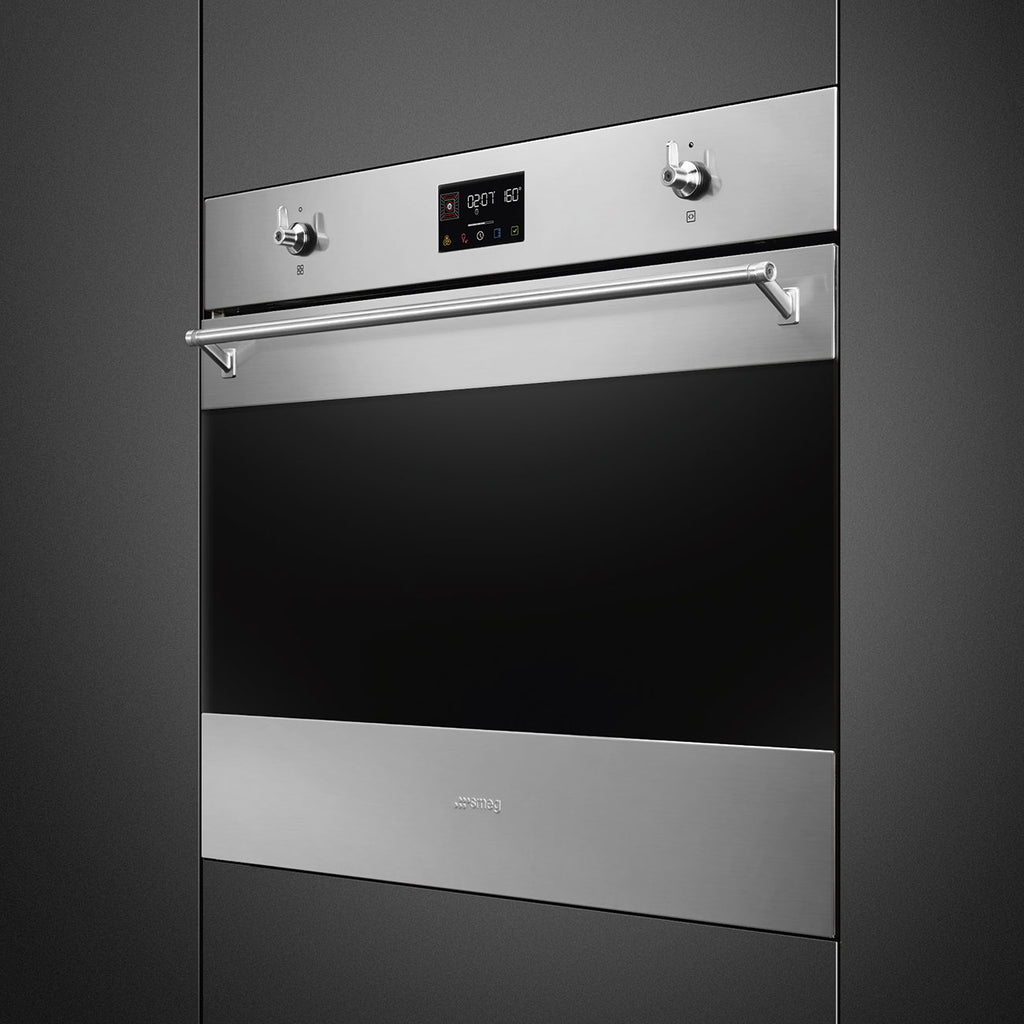 SMEG 70cm Classica Thermo-Ventilated Oven SF7302TX