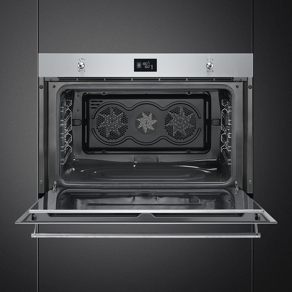 SMEG 90cm Classica Thermo-Ventilated Oven SF9390X1SA