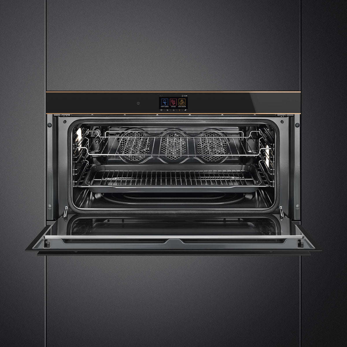 SMEG 90cm Dolce Stil Novo Thermo-Ventilated Oven SFPR9604TNR
