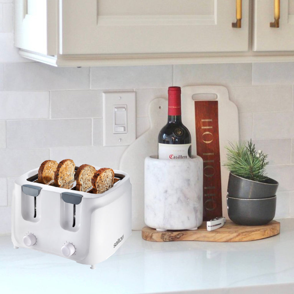 SALTON 4 Slice White Toaster ST4S-09 862789