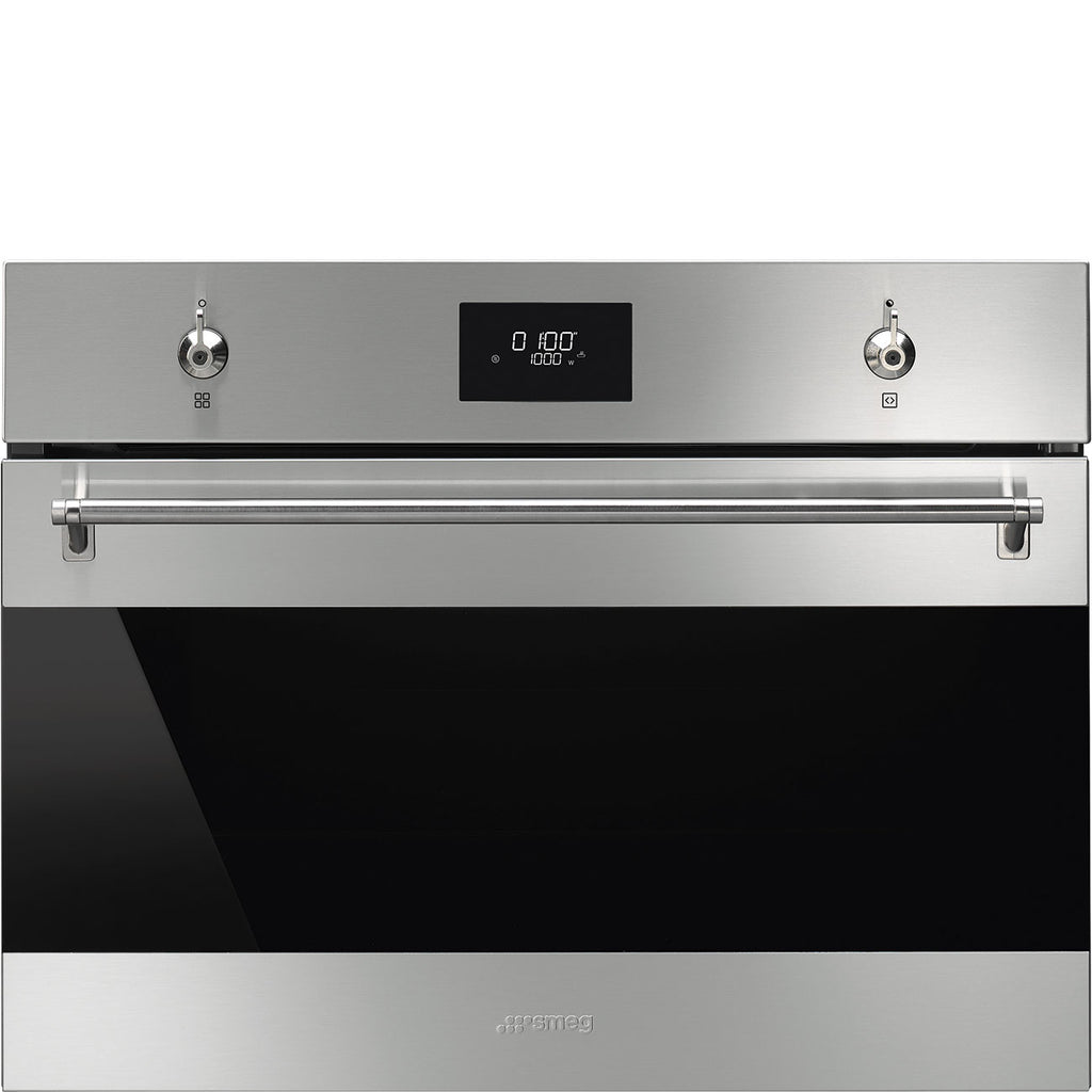 SMEG 45cm Classica Combi Microwave Oven with Grill SO4301M0X
