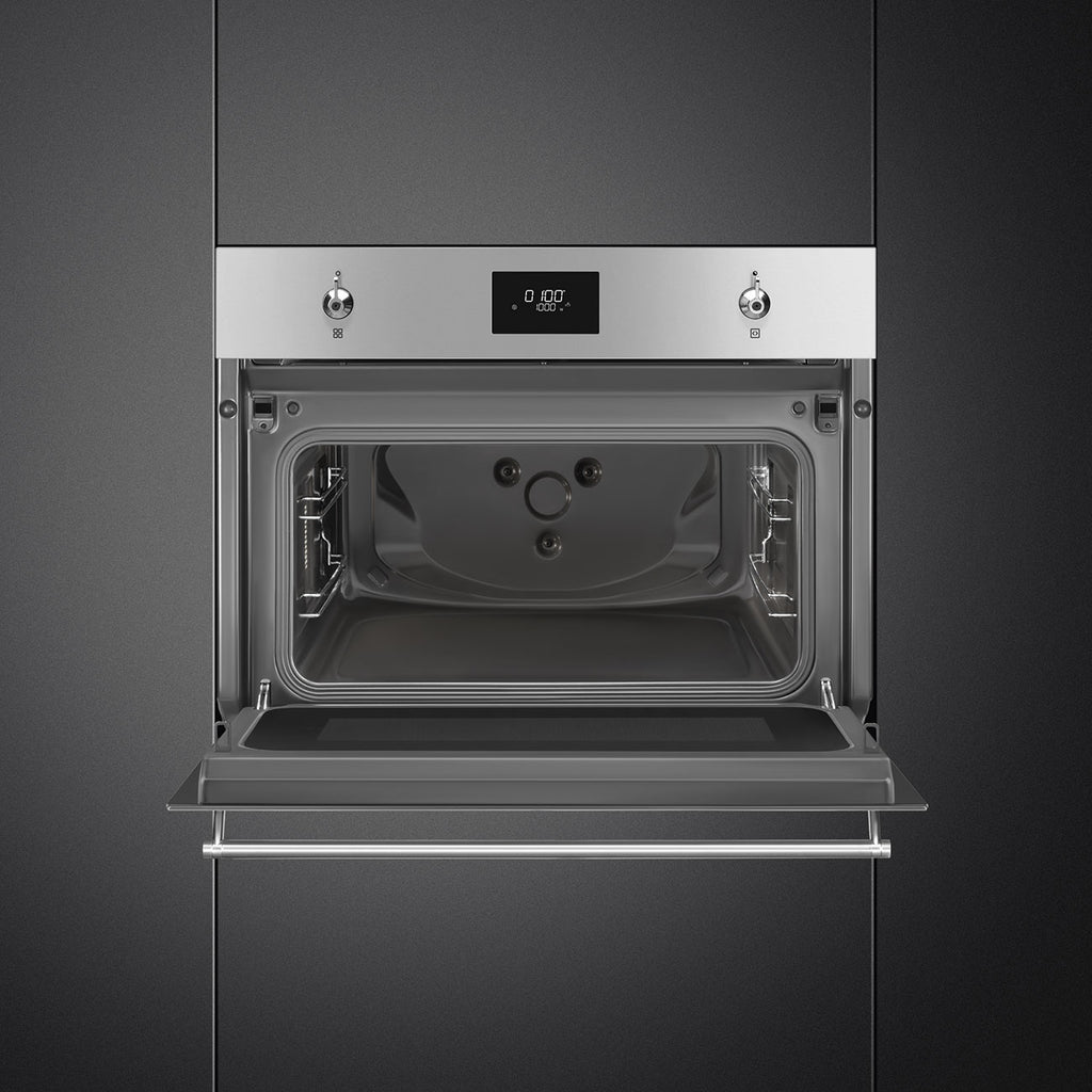SMEG 45cm Classica Combi Microwave Oven with Grill SO4301M0X