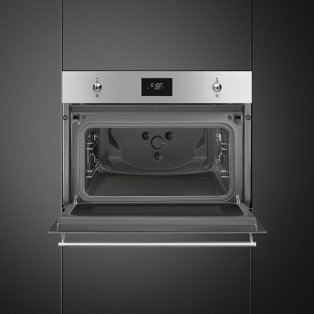 SMEG 45cm Classica Combi Microwave Oven with Grill SO4301M0X