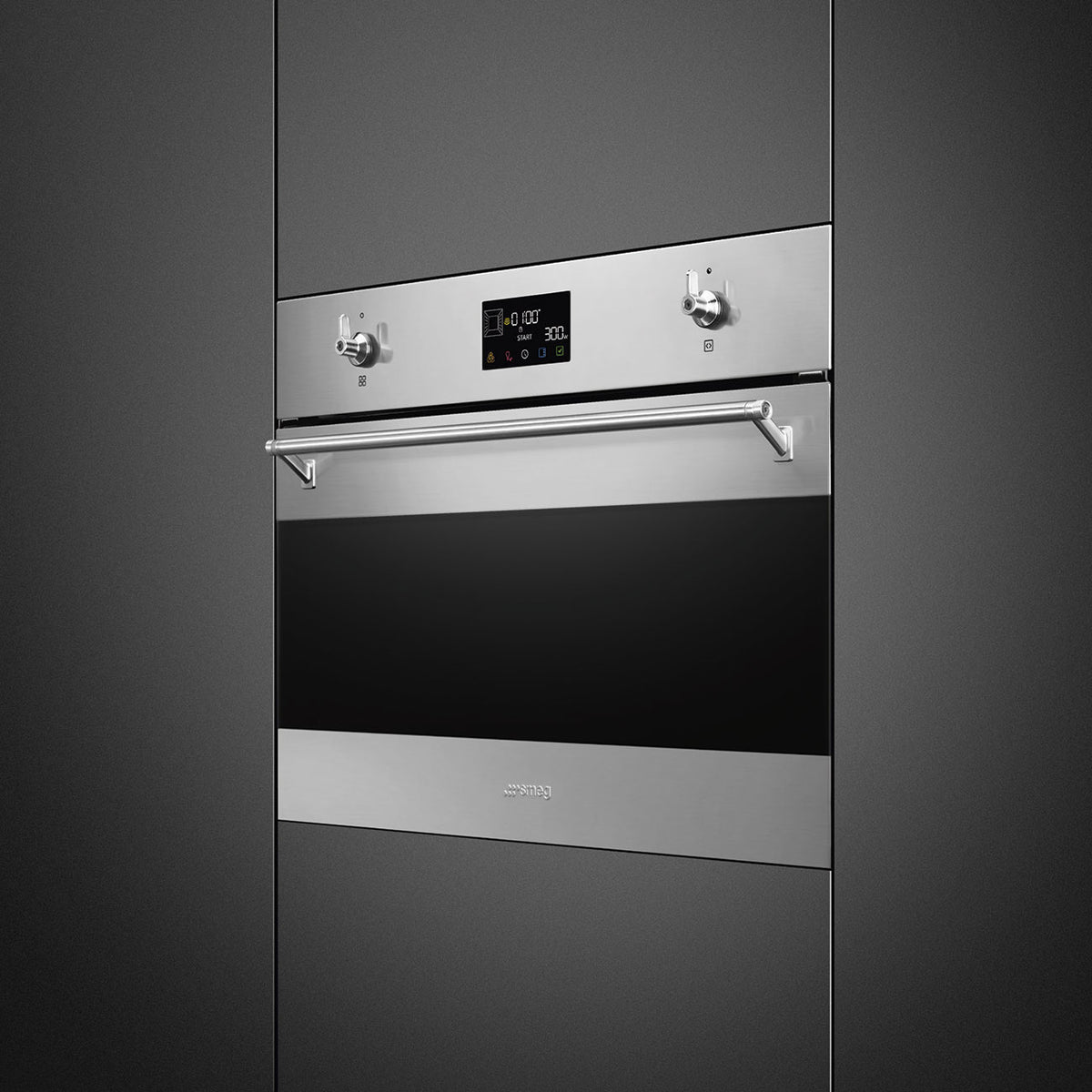 SMEG 45cm Classica Combi Microwave Oven SO4302M1X