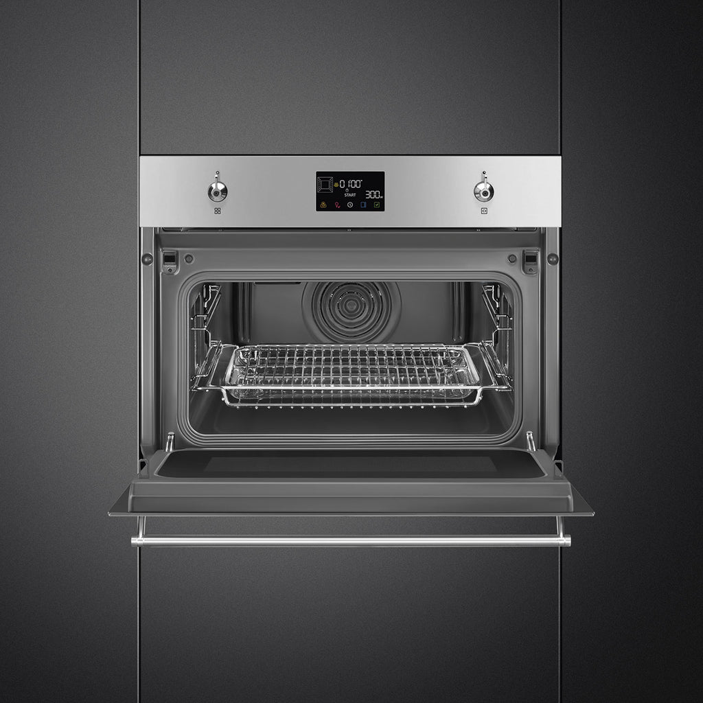 SMEG 45cm Classica Combi Microwave Oven SO4302M1X