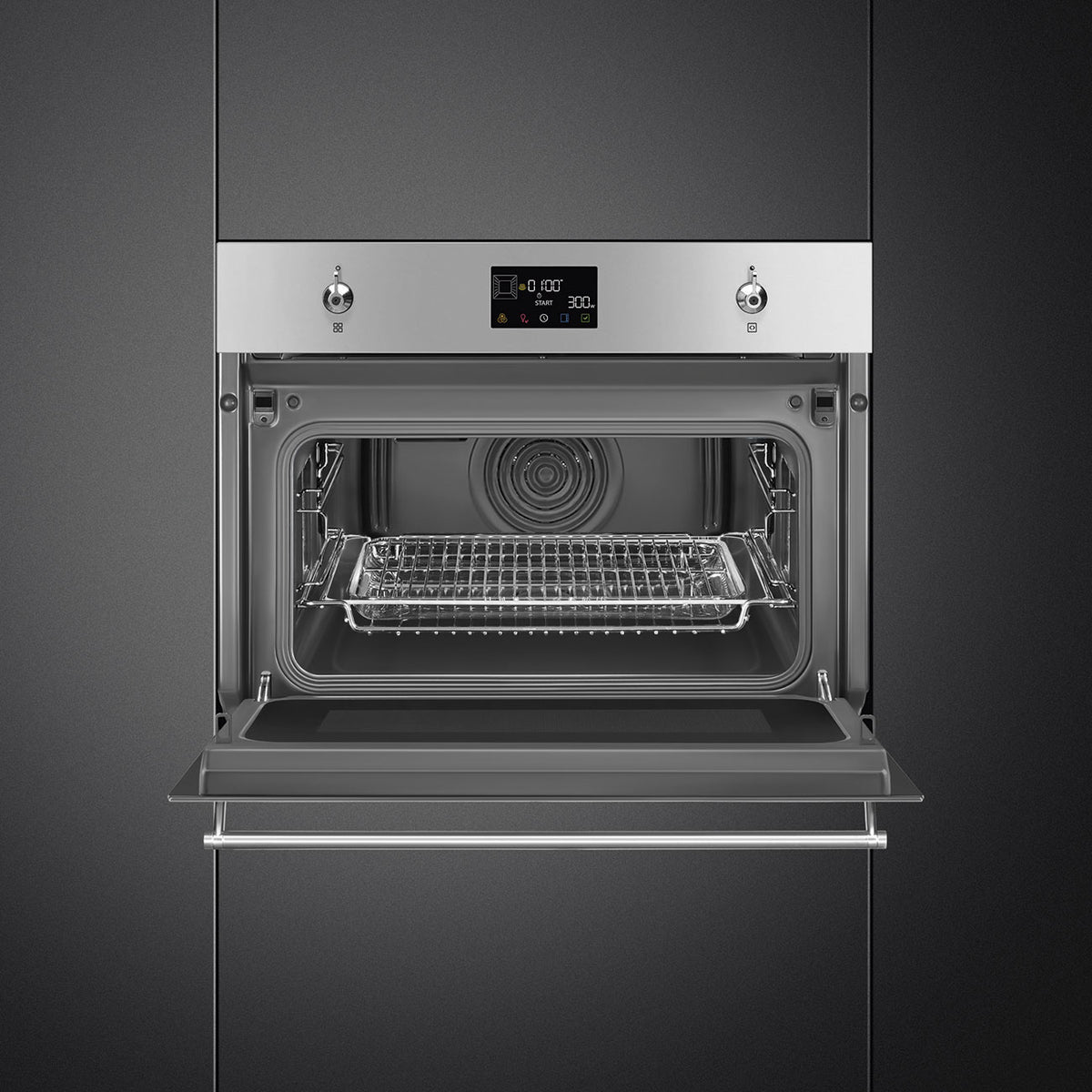 SMEG 45cm Classica Combi Microwave Oven SO4302M1X
