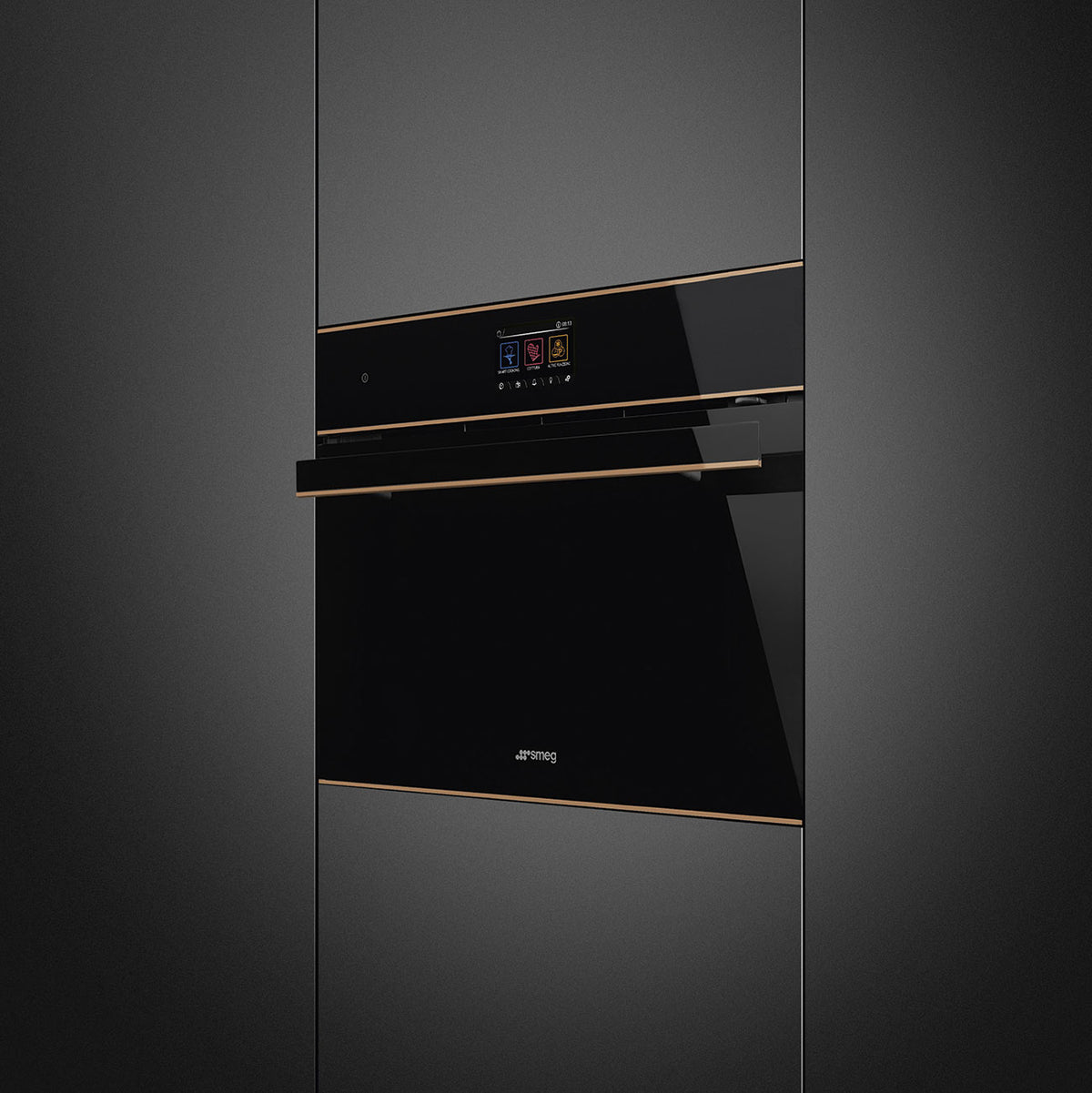 SMEG 45cm Dolce Stil Novo Combi Microwave Oven SO4604M2PNR