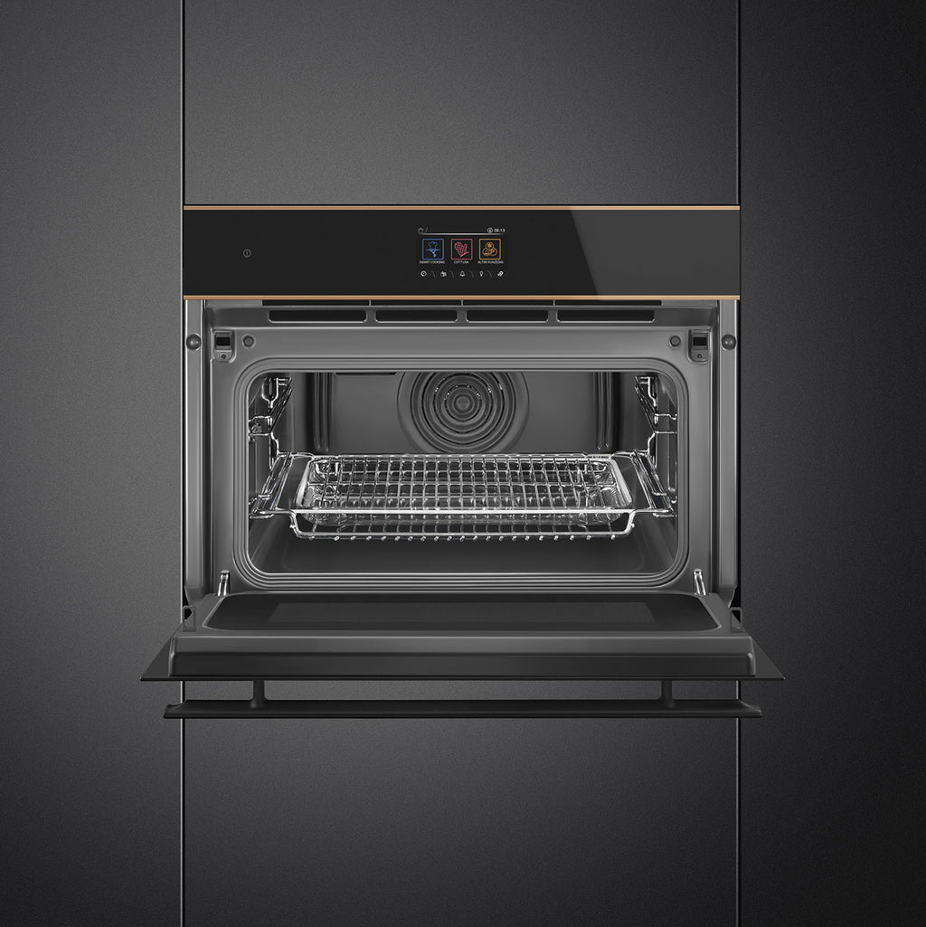 SMEG 45cm Dolce Stil Novo Combi Microwave Oven SO4604M2PNR