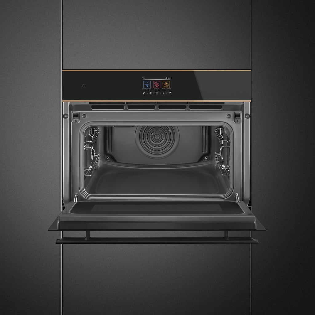 SMEG 45cm Dolce Stil Novo Combi Microwave Oven SO4604M2PNR