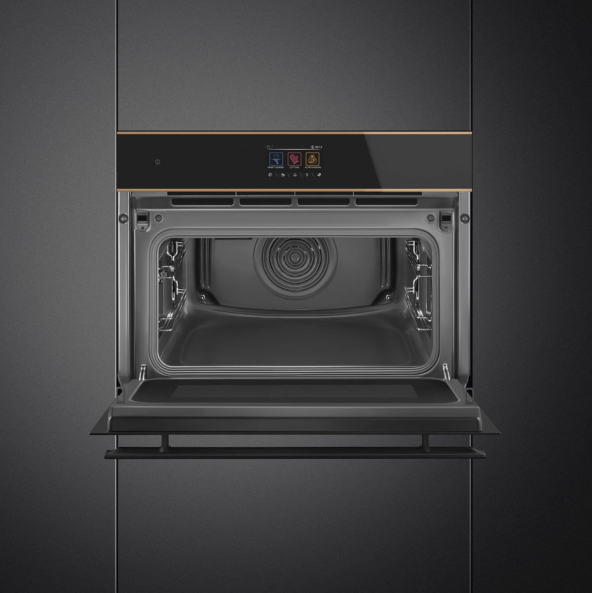 SMEG 45cm Dolce Stil Novo Combi Microwave Oven SO4604M2PNR