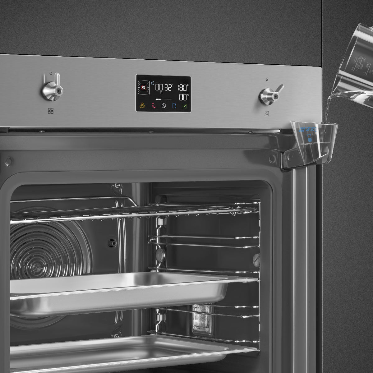 SMEG 60cm Classica Steam100 Galileo Oven SO6302S3PX