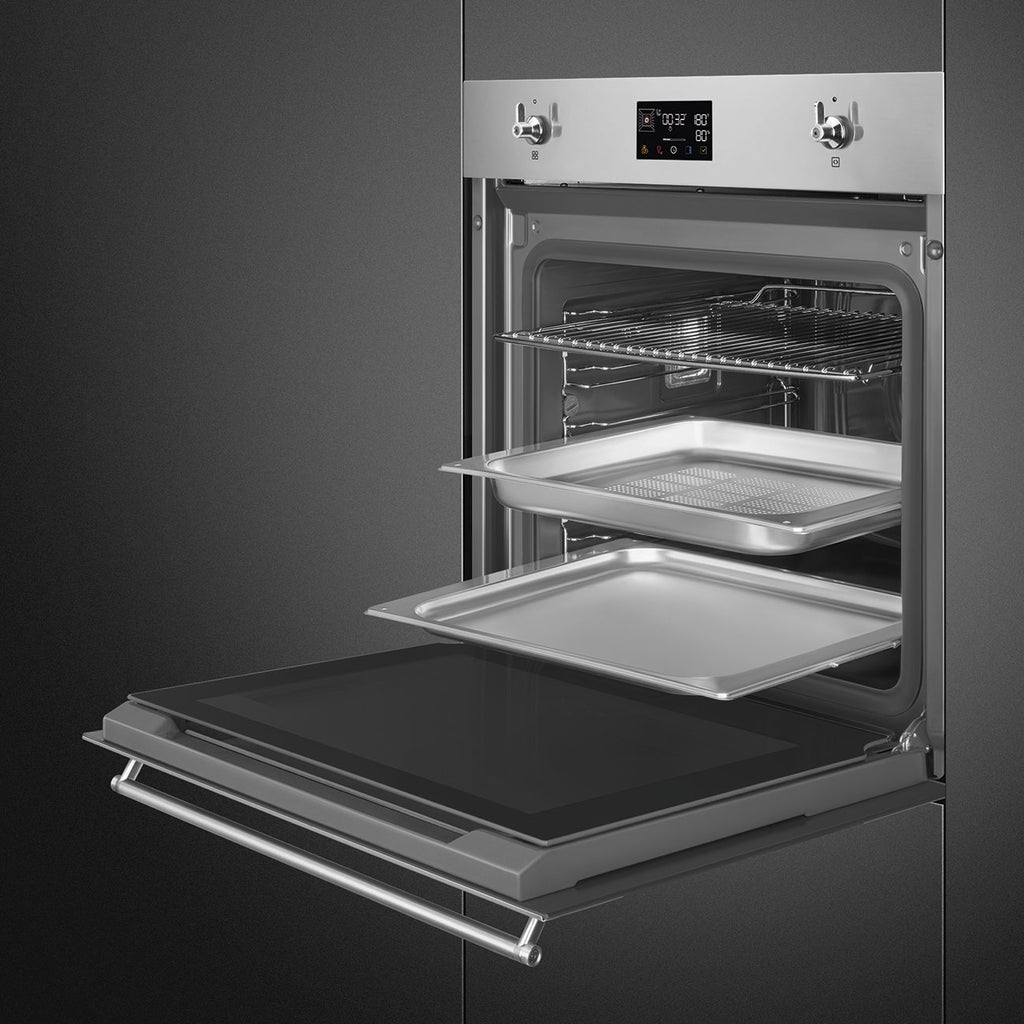 SMEG 60cm Classica Steam100 Galileo Oven SO6302S3PX