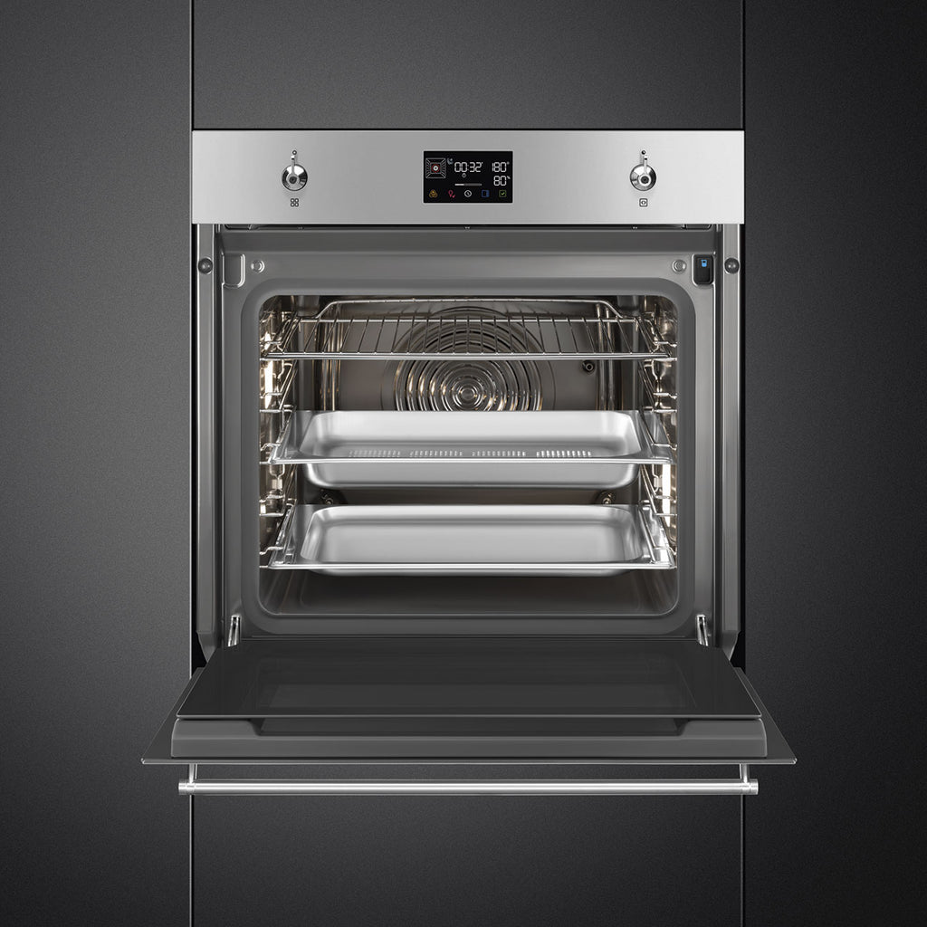SMEG 60cm Classica Steam100 Galileo Oven SO6302S3PX