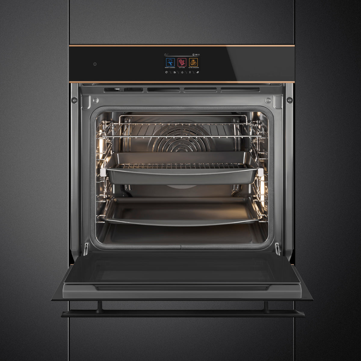 SMEG 60cm Dolce Stil Novo Traditional Pyro Galileo Oven SOP6604TPNR