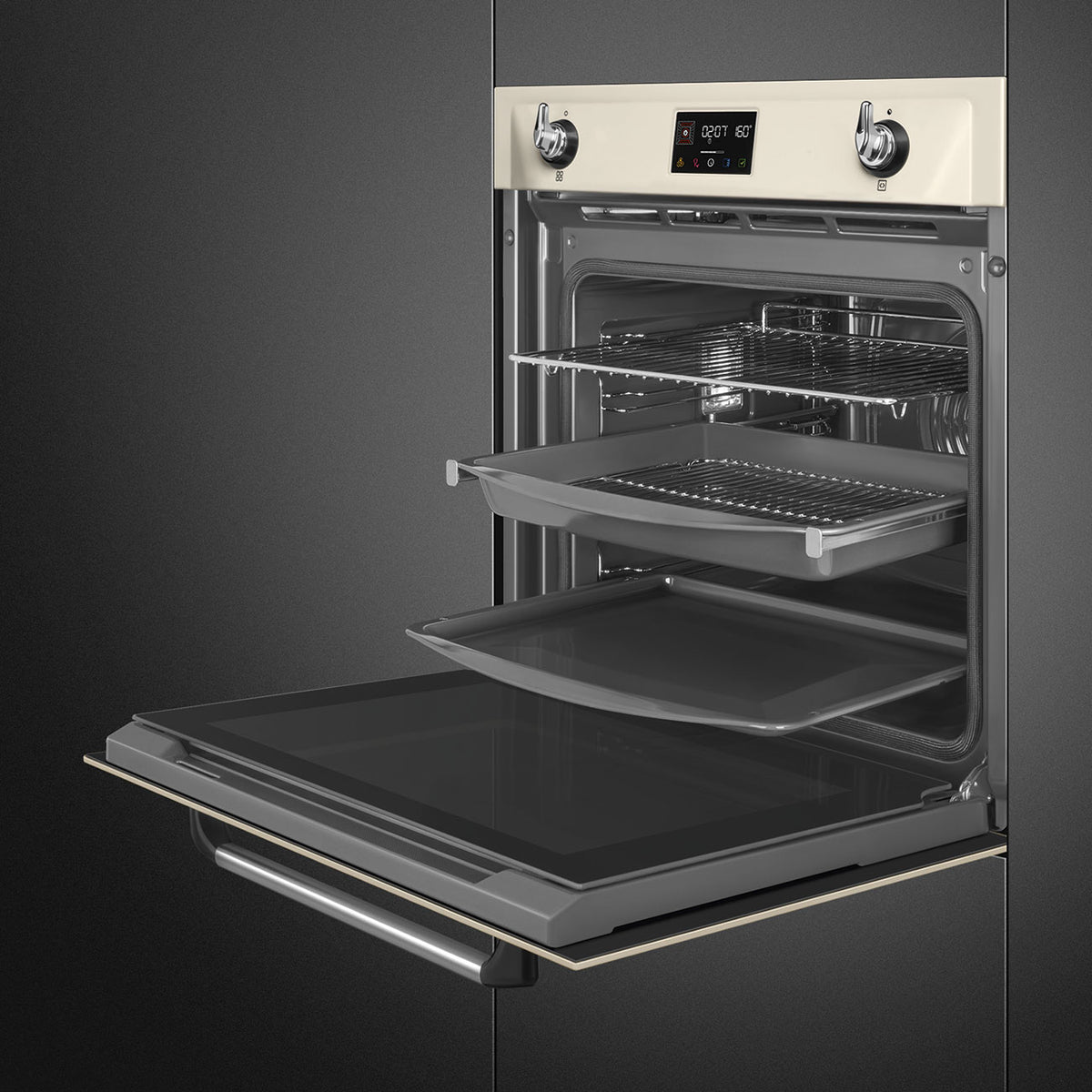 SMEG 60cm Victoria Aesthetic Combi Steam Pyro Oven SOP6902S2PP