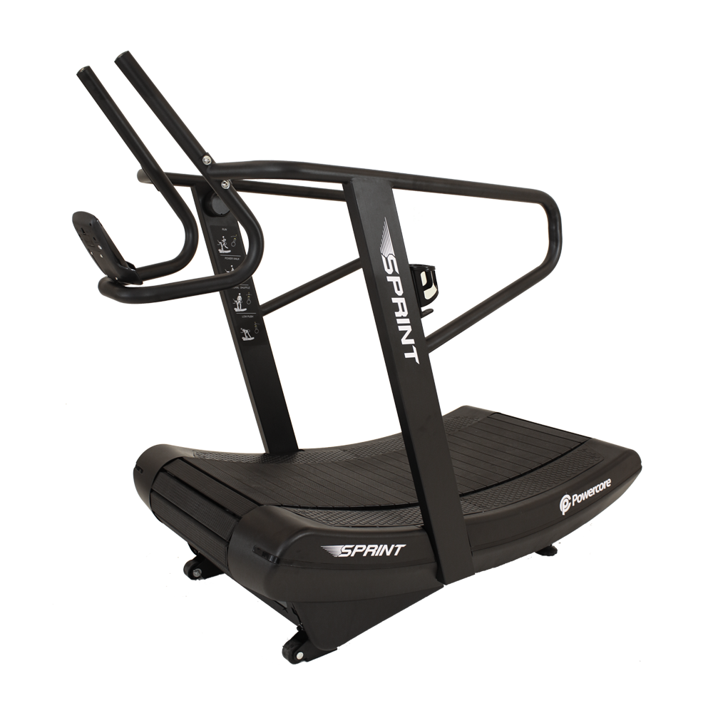 Powercore Sprint Curve Treadmill (Self Powered with resistance) - Black (3 Year Warranty)