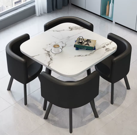 Modern Wooden Dining Table Set for Home, Hotel & Restaurant Use - Image 3