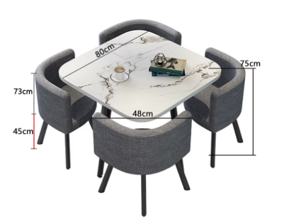 Modern Wooden Dining Table Set for Home, Hotel & Restaurant Use - Image 2