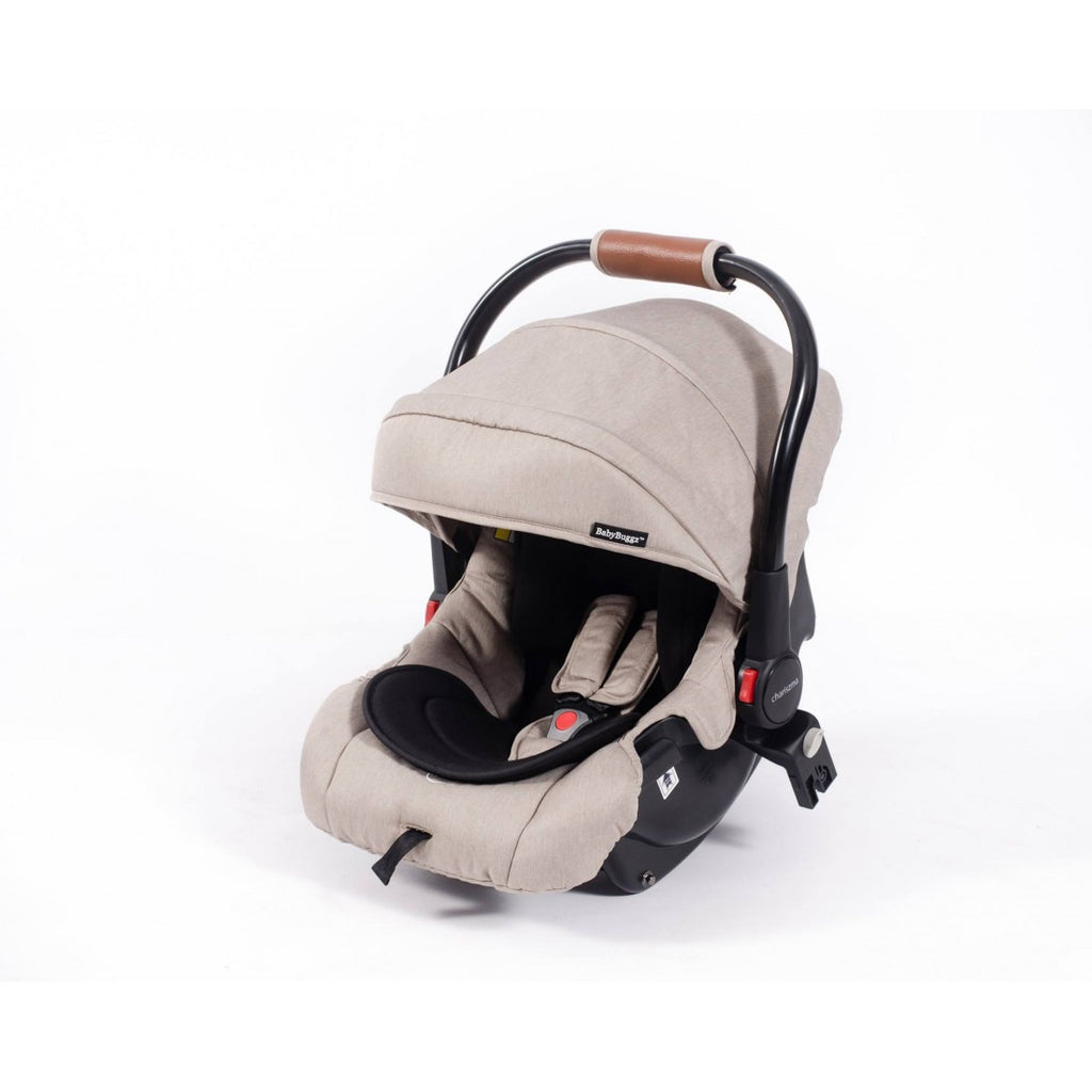 3-in-1 Baby Travel System, Luxury Stroller with Car Seat and Nappy Bag (Grey)