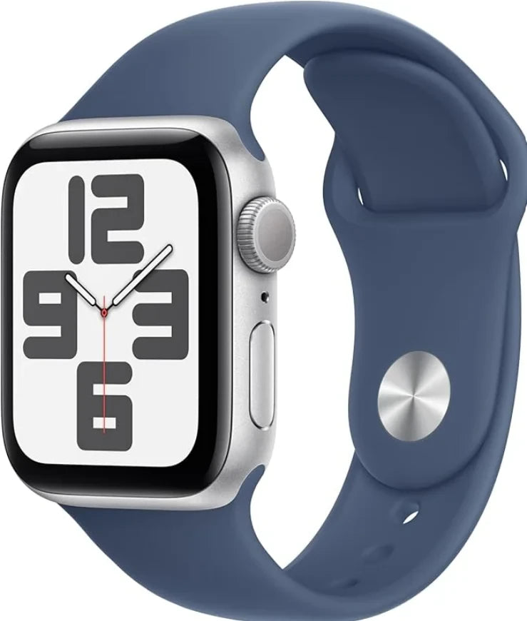 Apple Watch SE (2nd Gen) GPS 40mm - Silver Aluminium with Denim Sport Band (S/M)