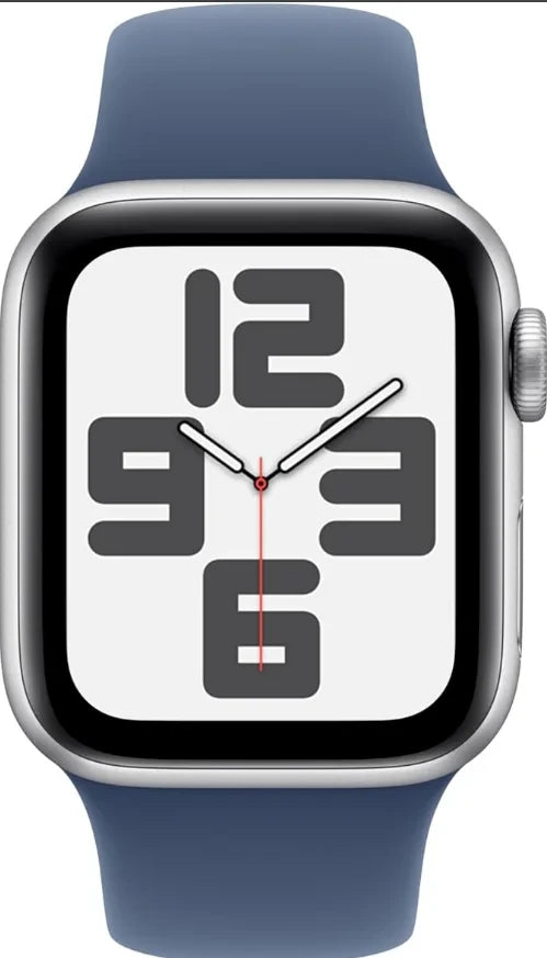 Apple Watch SE (2nd Gen) GPS 40mm - Silver Aluminium with Denim Sport Band (S/M)