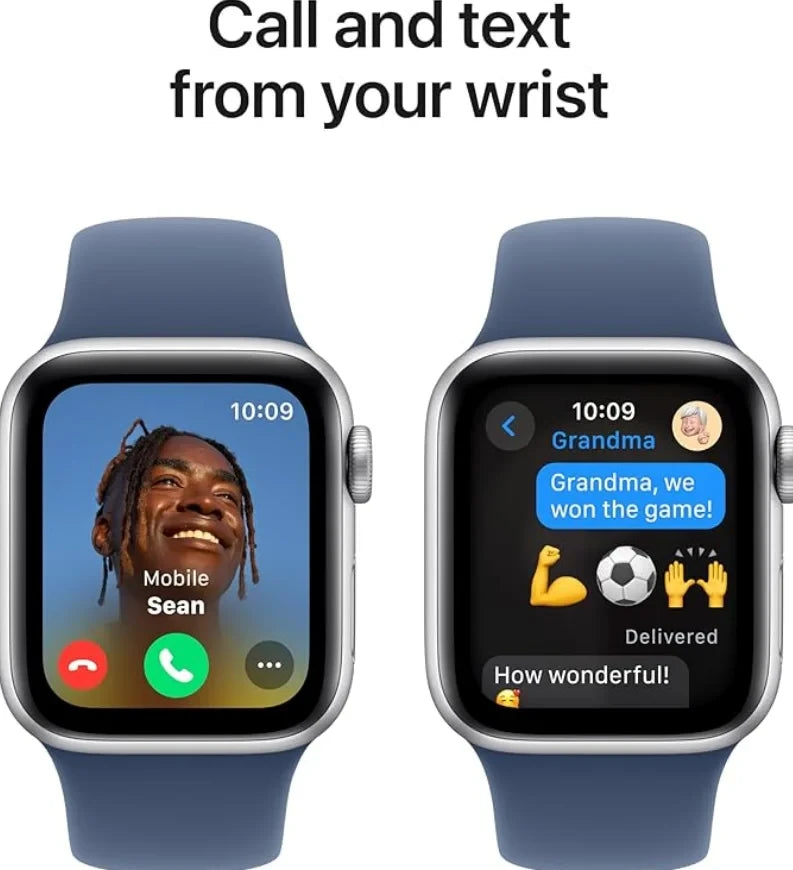 Apple Watch SE (2nd Gen) GPS 40mm - Silver Aluminium with Denim Sport Band (S/M)