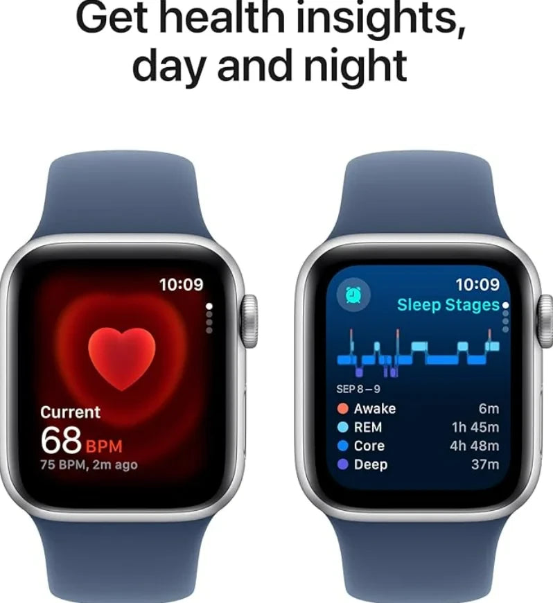 Apple Watch SE (2nd Gen) GPS 40mm - Silver Aluminium with Denim Sport Band (S/M)