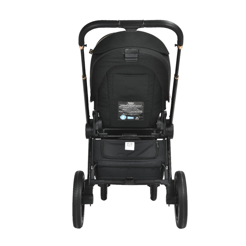 Chelino Bella Stroller - Shiny Black/Rose