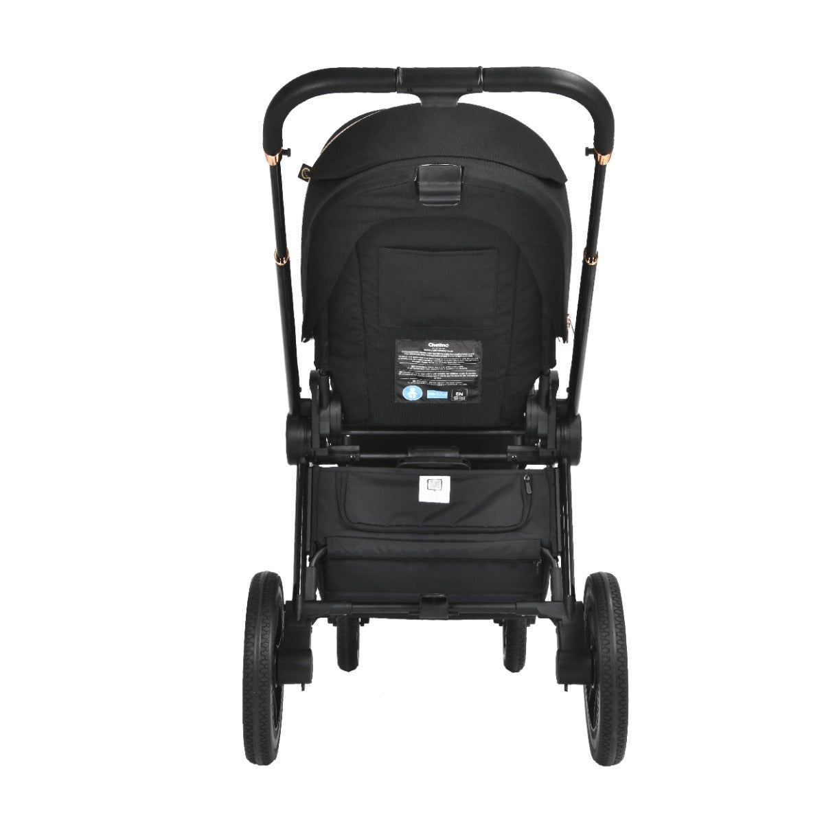 Chelino Bella Stroller - Shiny Black/Rose