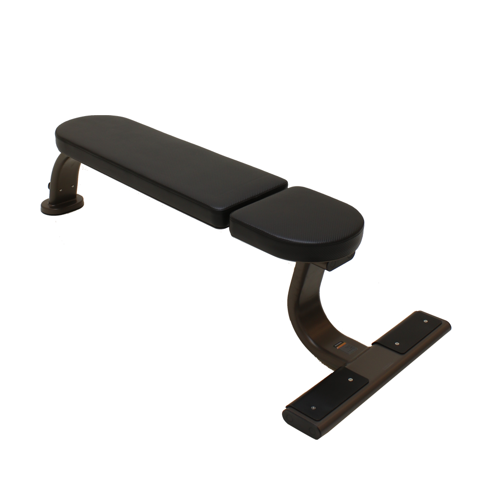 Shua Flat Bench SH-G8878B (Brown Frame/ Black Upholstery) (7 Year Warranty)