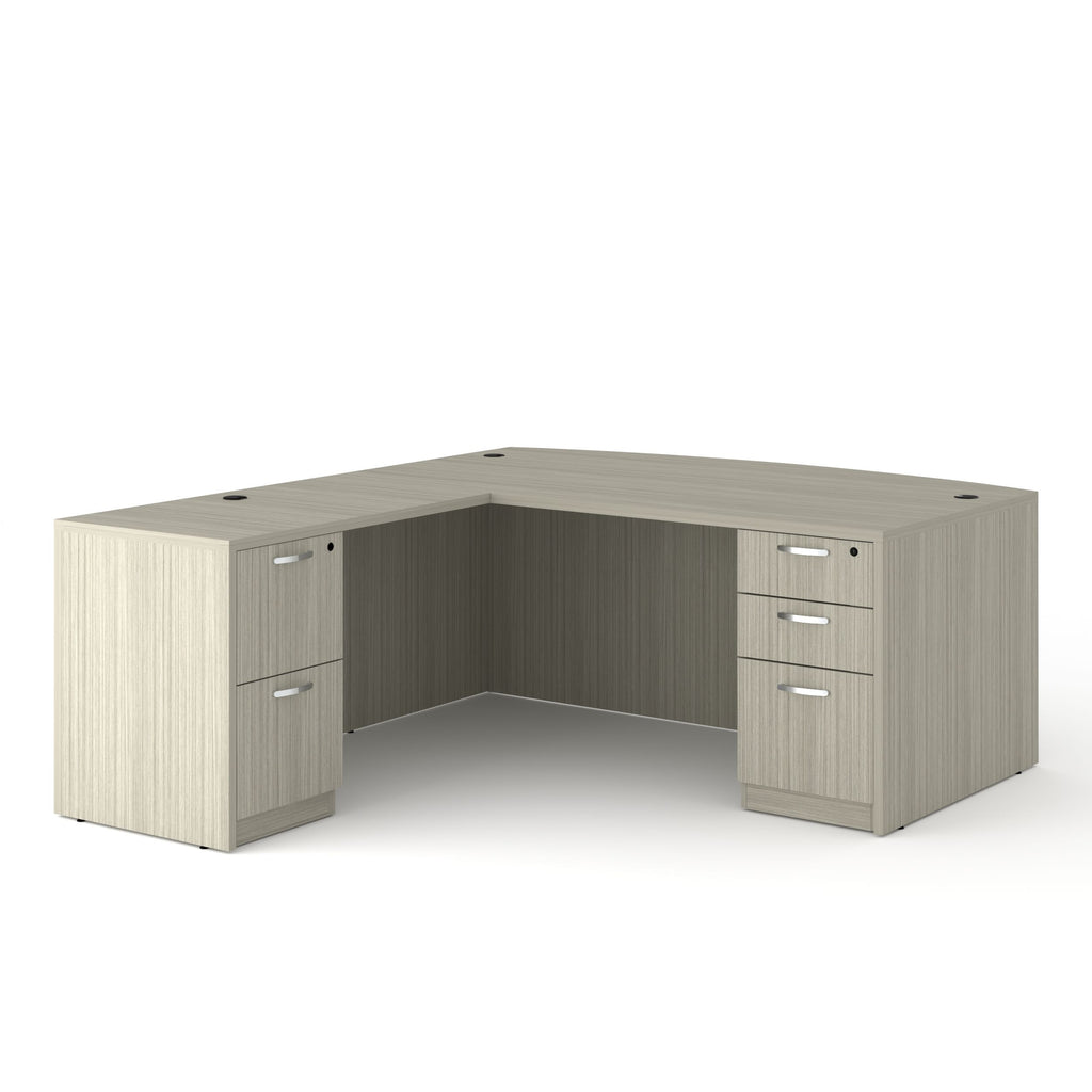 L Shape Wooden Office Desk - Image 7