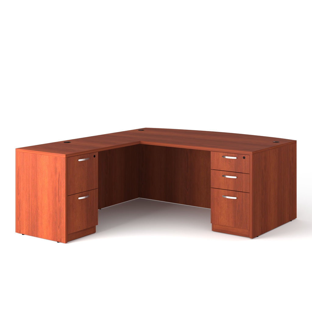 L Shape Wooden Office Desk - Image 8