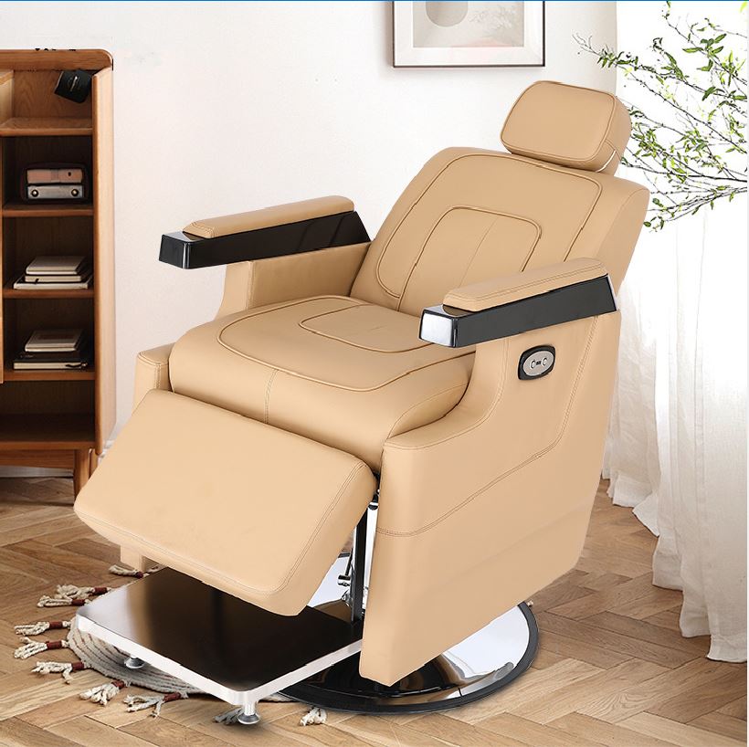 Electric Reclining Barber Chair with Ergonomic Design and Hydraulic Lifting System - Image 3