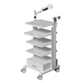 Hospital Mobile Workstation 4Layer Storage