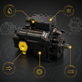 HPV90 Wheat Harvester Hydraulic Pump & Motor System