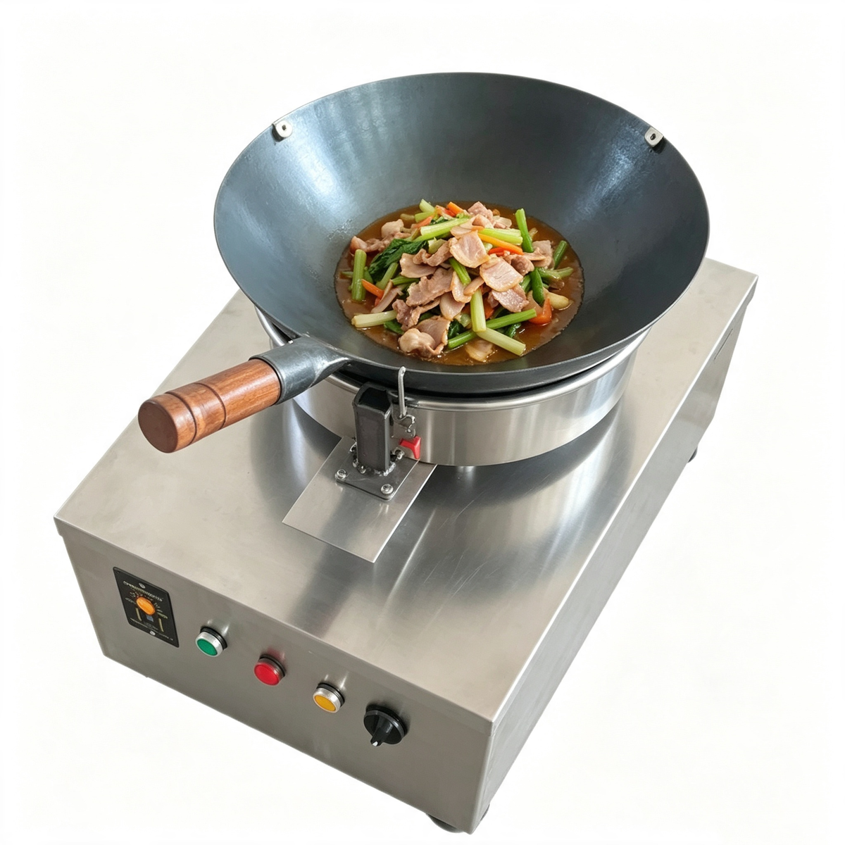 Commercial Automatic 36 cm Rotating Wok Cooking Machine – 180 W Drive