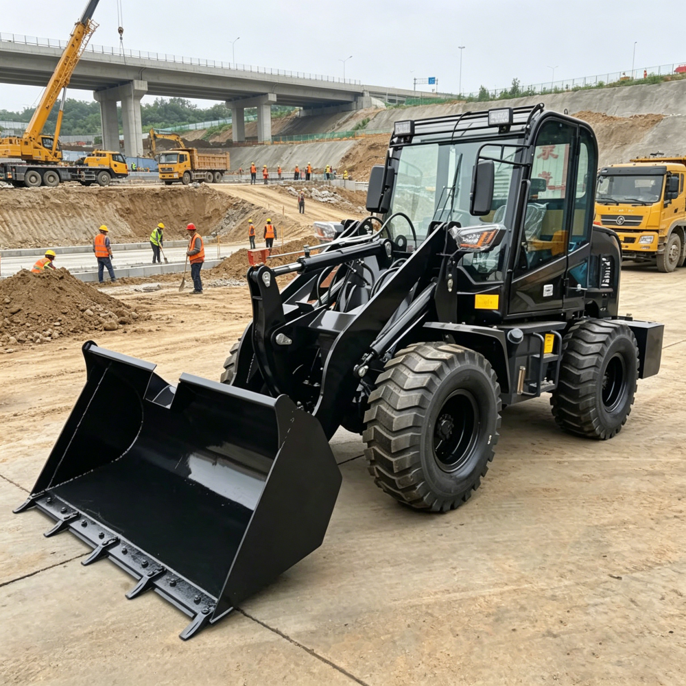 600kg Fully Hydraulic 4WD Wheel Loader - Image 5