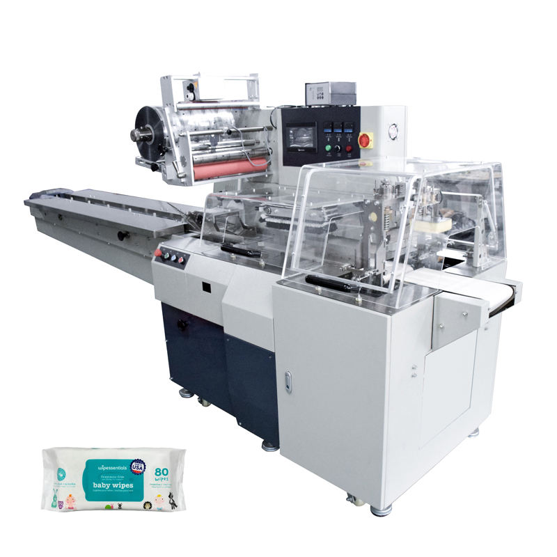Servo-Driven Wet Wipes Punching, Labeling & Packing Machine