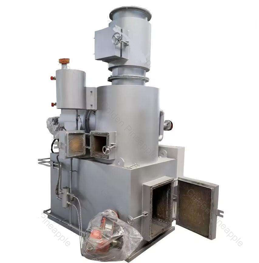 Hotel Industrial 50kg/h Smokeless Incinerator Hospital Medical Waste