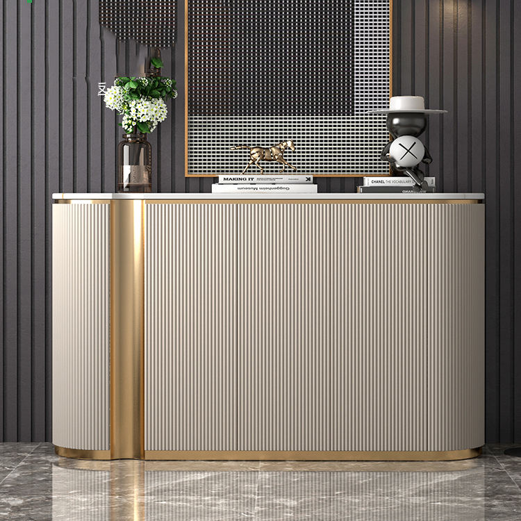 Modern Luxury Gold Cabinet Side Magtme Sideboard Dining Room Furniture