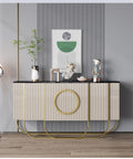 Modern Luxury Wood Living Console Table Cabinet Shoe Organizer