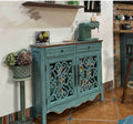 Wood Cabinet Country Shoe Carving Hallway Retro Hand-carved